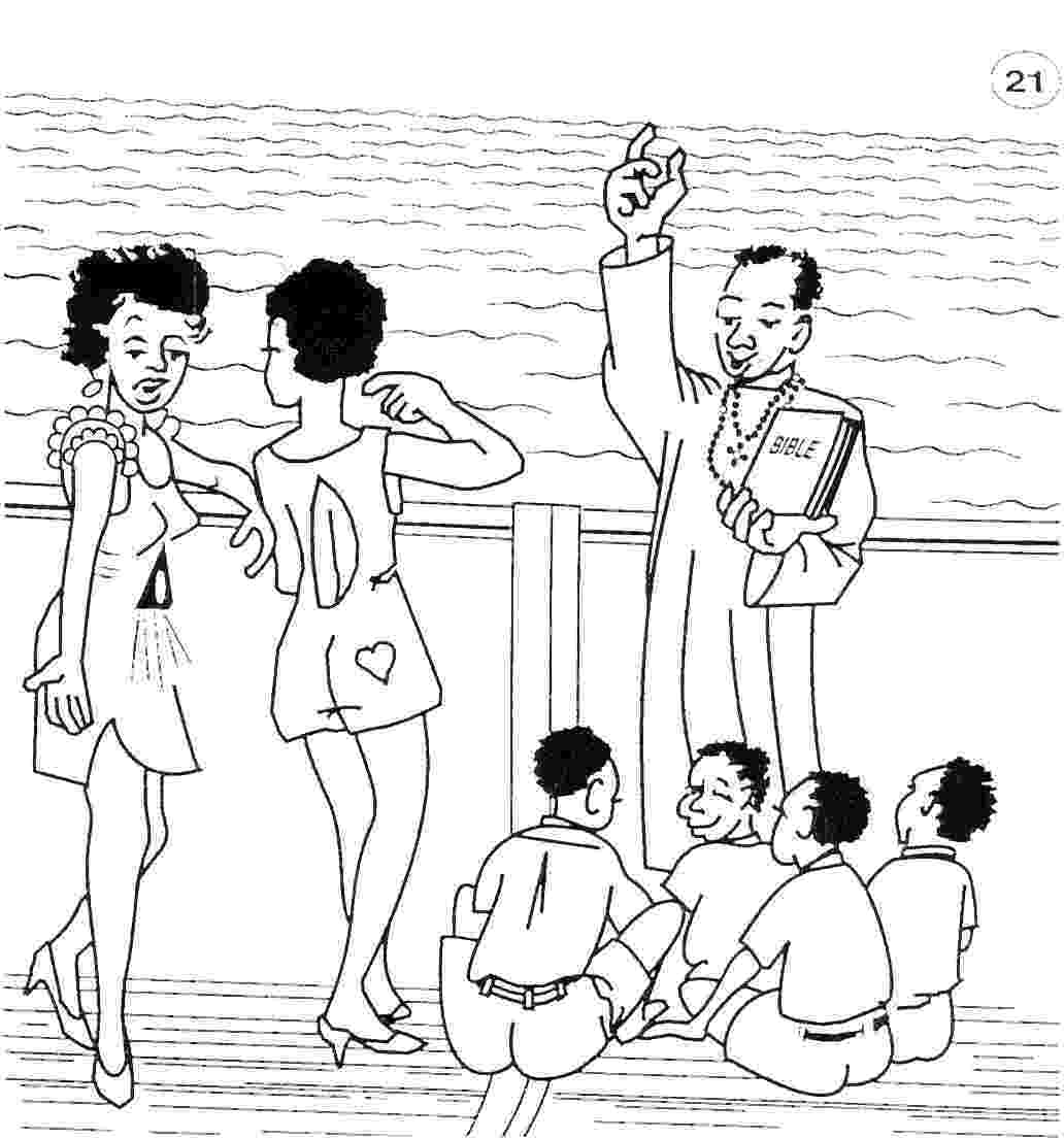 Uma prostituta: Eu protejo-me para o bem das minhas crianas e dos meus clientes. O padre prega: O Senhor diz: sede fieis!